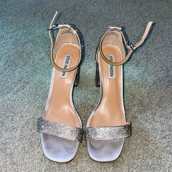 Steve Madden Spark Embellished Block Heel Sandal - Picture 1 of 4